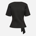 Co Couture OrianeCC Pleat Tie Tee Black