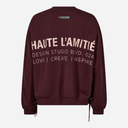 Haute L'Amitié New Studio Tie Sweat Wine