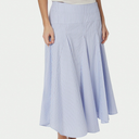 Neo Noir Isabet Stripe Skirt Blue Stripe