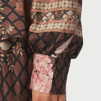 Neo Noir Massima Botanical Border Blouse Black