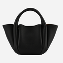 Pourchet Paris 26101 Citrouille Small Leather Bag Noir
