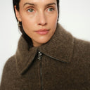 Mos Mosh MMHulda Knit Zip Cardigan Bracken - J BY J Fashion