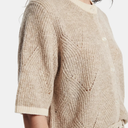 Pieces PCJenna SS O-Neck Knit Cardigan Whitecap Gray