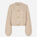 Second Female Ulrikke Knit Cardigan Soft Beige
