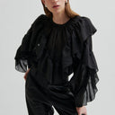 Second Female Fria Frill Blouse Black