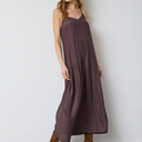 Co Couture SunriseCC Block Strap Dress Dark Brown