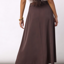 Co Couture AliniCC Anya Pleat Skirt Dark Brown