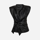 Co Couture GittCC Pleat Top Black