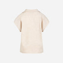 Coster Copenhagen Emerie Knit Polo Top Off White Melange