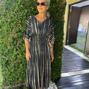J By J Unique Tie Dye Summer Dress Black 2
