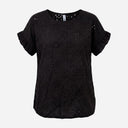 J BY J 10797 Embroidery Blouse Black
