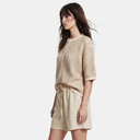 Pieces PCJenna SS O-Neck Knit Cardigan Whitecap Gray