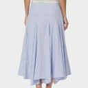 Neo Noir Isabet Stripe Skirt Blue Stripe