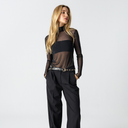 Coster Copenhagen Eve Mesh Turtleneck Black