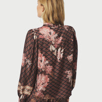 Neo Noir Massima Botanical Border Blouse Black