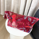 Annavii Lela Large Cosmetic Bag Warm Dark Red