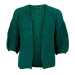 BLACK COLOUR BCCASEY PUFF SLEEVE CARDIGAN GRØN