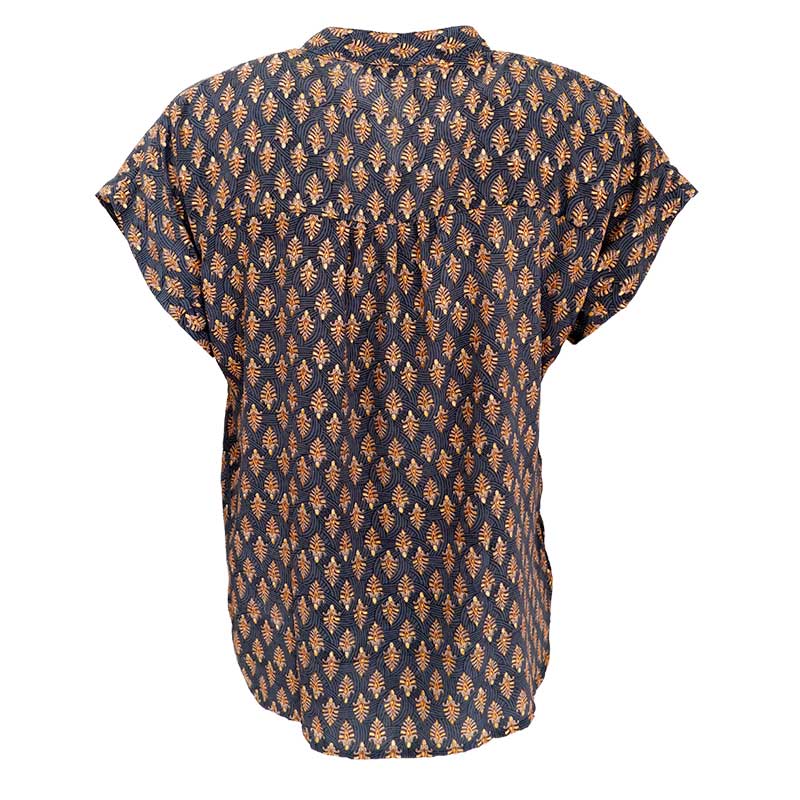 BLACK COLOUR BCLUNA ANDREA S/S TOP MØRKEGRÅ