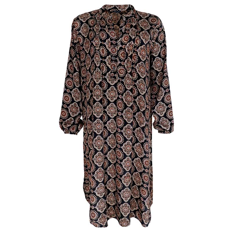 BLACK COLOUR BCLUNA PLEAT TUNIC DRESS SORT