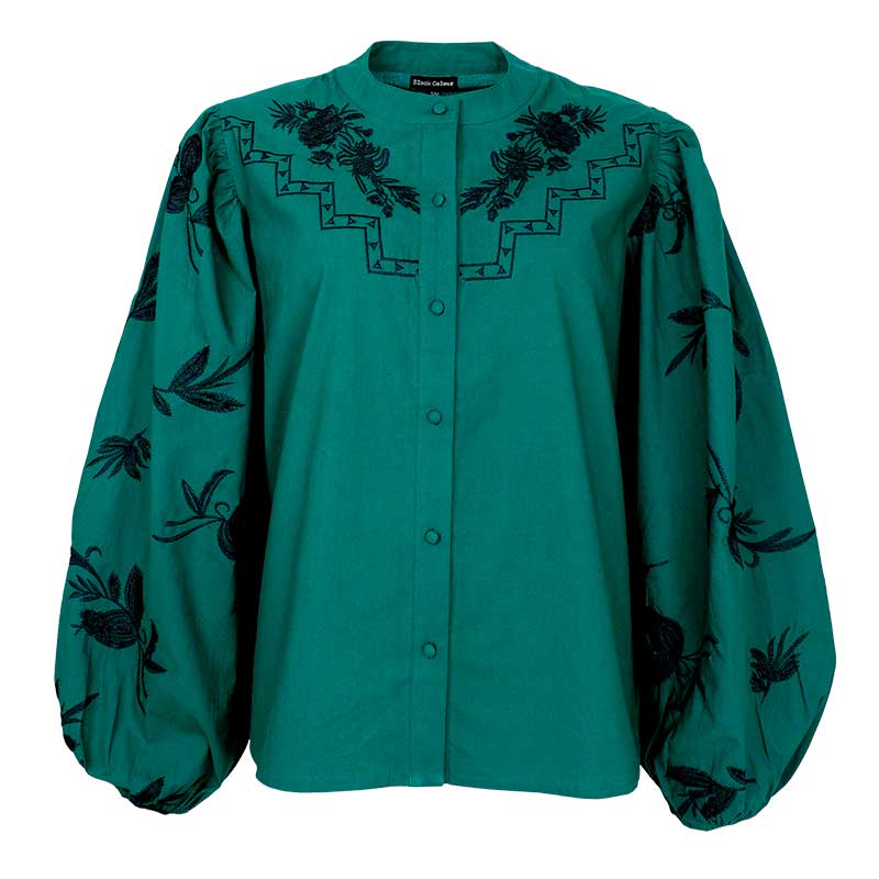 BLACK COLOUR BCMAREN SHIRT BLOUSE GRØN
