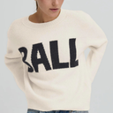 Ball BAStacy Rib Logo Pullover Arctic Wolf - J BY J Fashion