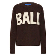Ball BAStacy Rib Logo Pullover Coffee Bean