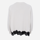 Black Colour BCEvy Lace Sweatshirt Off White