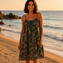 Black Colour BCMinna Strap Dress Camouflage