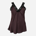 Black Colour BCBea Black Lace Top Coffee