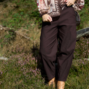 Black Colour BCBeverly Barrel Pant Coffee