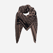 Black Colour BCBex Triangle Scarf Black/Taupe