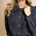 Black Colour BCBox Shirt Jacket Black Denim