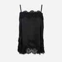Black Colour BCEvie Lace Strap Top Black