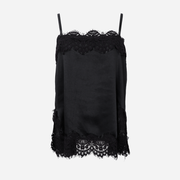Black Colour BCEvie Lace Strap Top Black