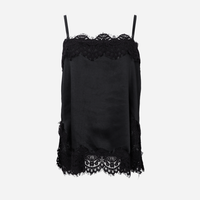 Black Colour BCEvie Lace Strap Top Black