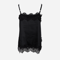Black Colour BCEvie Lace Strap Top Black