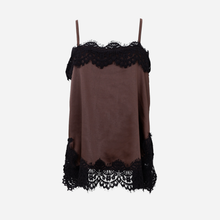 Black Colour BCEvie Lace Strap Top Coffee - J BY J Fashion