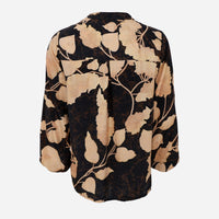 Black Colour BCLuna Blouse Fall Leaf