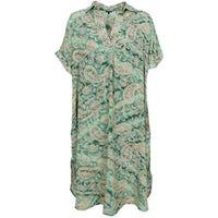 Black Colour BCLuna S/S Kaftan Tunic Floral Green