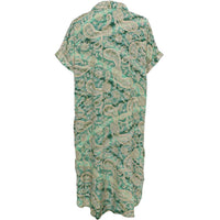 Black Colour BCLuna S/S Kaftan Tunic Floral Green