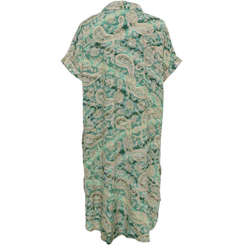 Black Colour BCLuna S/S Kaftan Tunic Floral Green