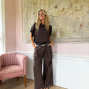 Black Colour BCMabel Blouse Coffee