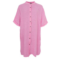 Black Colour BCMelina Linen Tunic Pink - J BY J Fashion