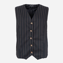 Black Colour BCOxford Loose Vest Black