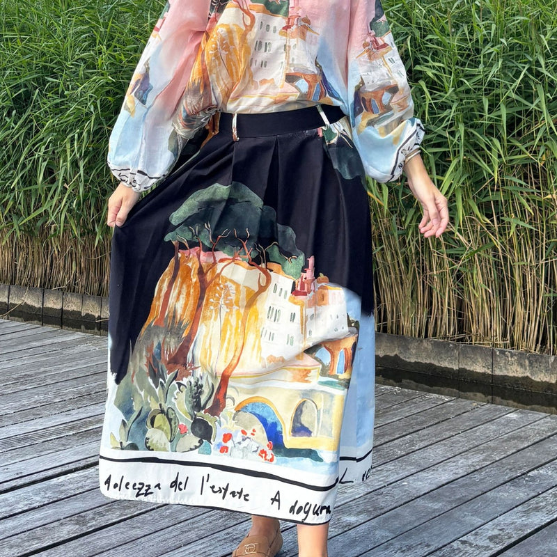 Black Colour BCRiviera Skirt Black