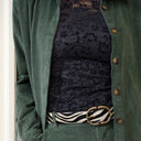 Black Colour BCSolene Lace Blouse Black - J BY J Fashion