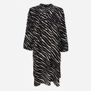 Black Colour BCStella Pleat Tunic Dress Black Zebra
