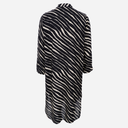Black Colour BCStella Pleat Tunic Dress Black Zebra