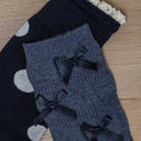 Black Colour BCUna Bow Sock Dark Grey