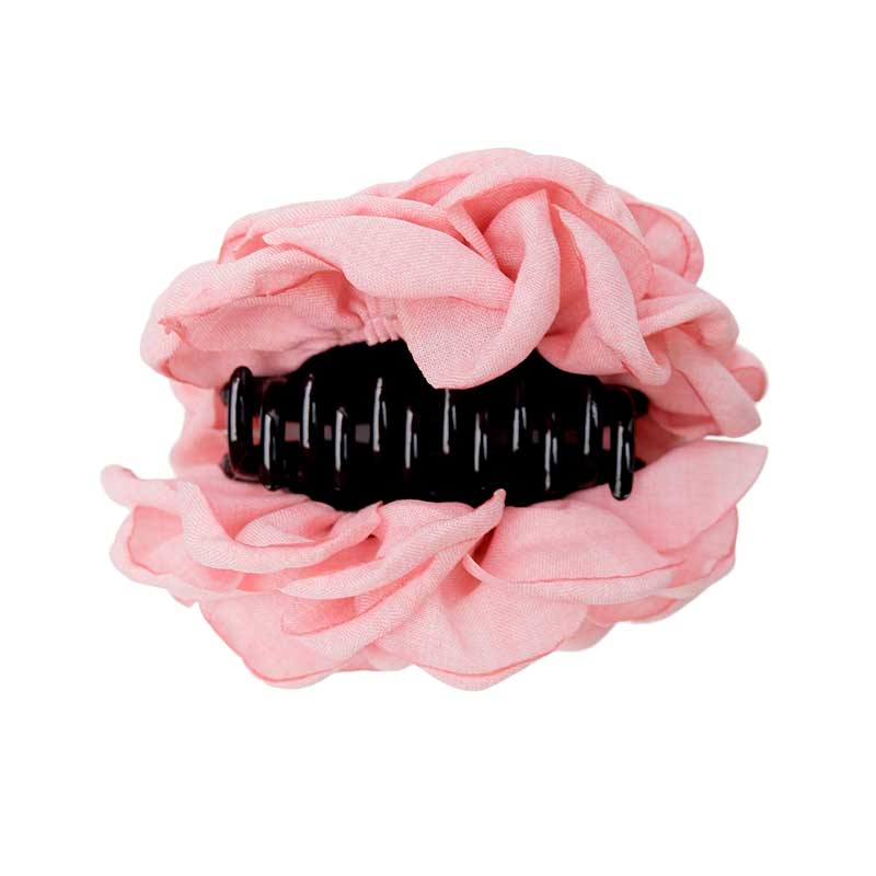 Black Colour BCVilla Mega Flower Hair Claw Lyserød - J BY J Fashion